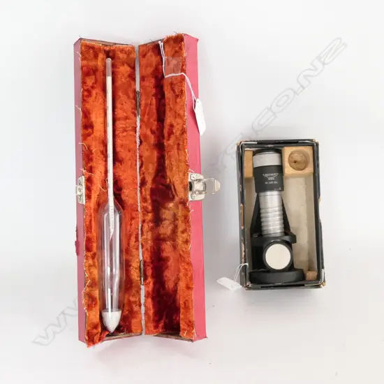 AMERICAN TAYLOR SOIL COLLOID HYDROMETER (BOXED) AND REICHERT FIELD MICROSCOPE (2)